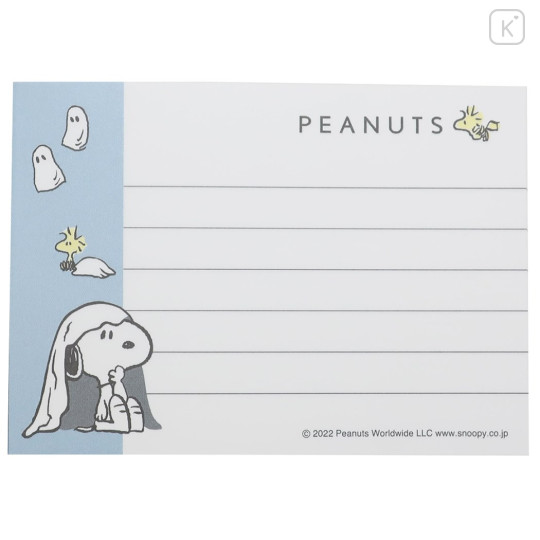 Japan Peanuts Mini Notepad - Snoopy / Ghost - 3