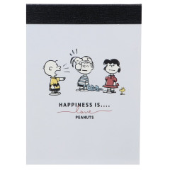 Japan Peanuts Mini Notepad - Snoopy / Happiness