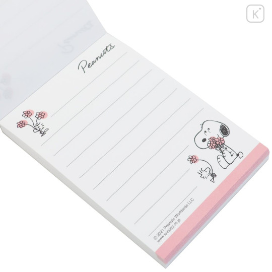 Japan Peanuts Mini Notepad - Snoopy / Smoky White - 2