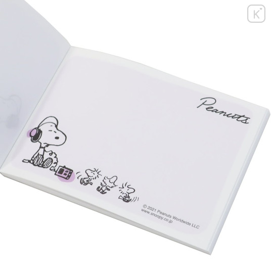 Japan Peanuts Mini Notepad - Snoopy / Smoky White - 3
