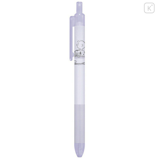 Japan Peanuts Knock Gel Pen - Snoopy / Purple - 1