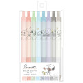 Japan Peanuts Knock Gel Pen 8pcs Set - Snoopy - 1