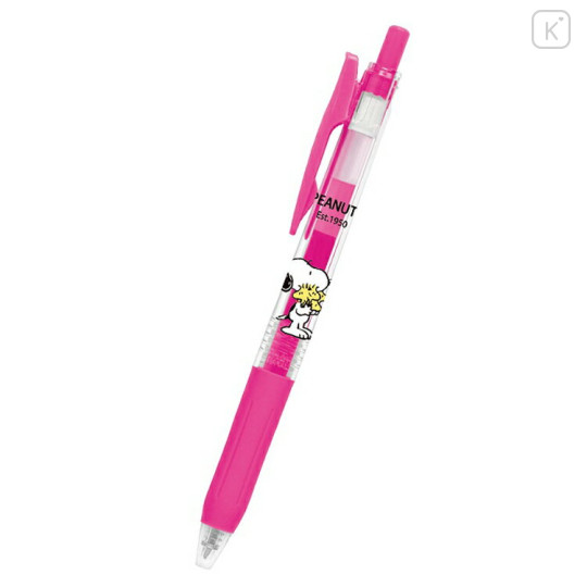 Japan Peanuts Sarasa Clip Gel Pen - Snoopy : Pink B - 1