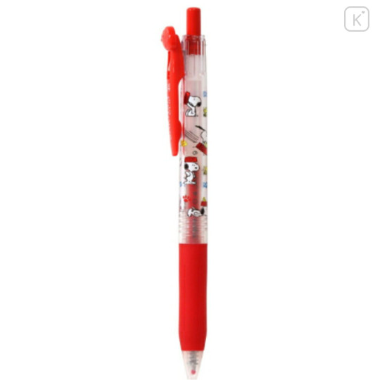 Japan Peanuts Sarasa Clip Gel Pen - Snoopy : Mascot Red - 1