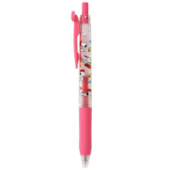 Japan Peanuts Sarasa Clip Gel Pen - Snoopy : Mascot Pink