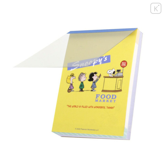 Japan Peanuts Mini Notepad - Snoopy / Delicious Food Market Cash Register - 3