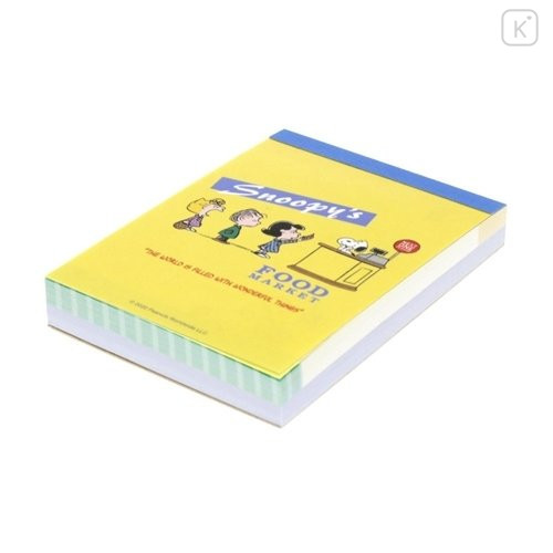 Japan Peanuts Mini Notepad - Snoopy / Delicious Food Market Cash Register - 4