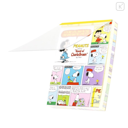 Japan Peanuts Mini Notepad - Snoopy / Comic One Phrase - 2