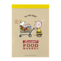 Japan Peanuts Mini Notepad - Snoopy / Delicious Food Market Cart - 1