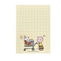 Japan Peanuts Mini Notepad - Snoopy / Delicious Food Market Cart - 2
