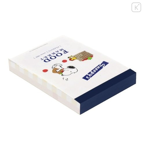 Japan Peanuts Mini Notepad - Snoopy / Delicious Food Market Apple - 5
