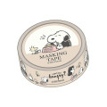 Japan Peanuts Washi Paper Masking Tape - Snoopy / Cafe - 1