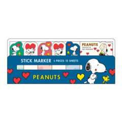Japan Peanuts Stick Marker Sticky Notes - Snoopy / Blue