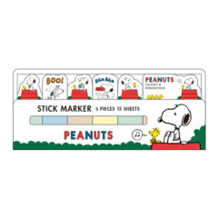Japan Peanuts Stick Marker Sticky Notes - Snoopy / White