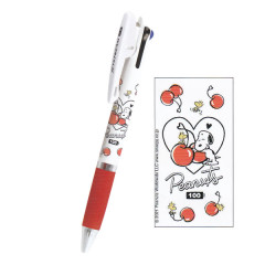 Japan Peanuts Jetstream 3 Color Multi Ball Pen - Snoopy / Cherry