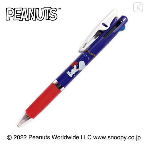 Japan Peanuts Jetstream 3 Color Multi Ball Pen - Snoopy / Beside You - 2