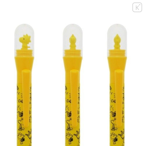 Japan Peanuts Metacil Light Knock Pencil - Snoopy / Yellow
