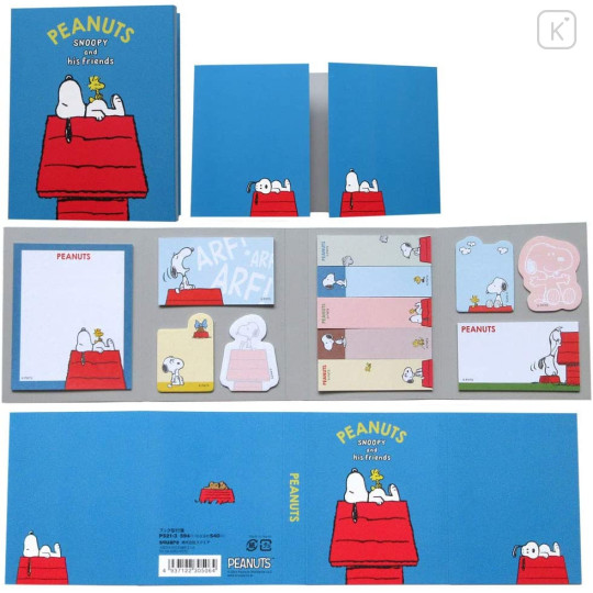 Japan Peanuts Sticky Notes Book - Snoopy : House - 1