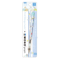 Japan San-X Tombow Mono Graph Shaker Mechanical Pencil - Sumikko Gurashi / Border Blue