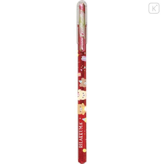 Japan San-X Pentel Dual Metallic Gel Pen - Rilakkuma / Blossom Pink - 1