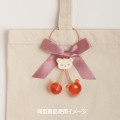Japan San-X Ribbon Keychain - Chairoikoguma / Jewel Cherry - 2