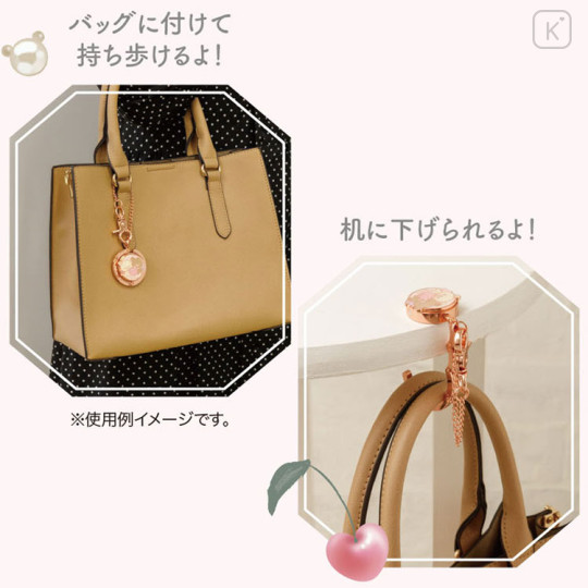 Japan San-X Bag Hanger Keychain - Korilakkuma & Chairoikoguma / Jewel Cherry - 2