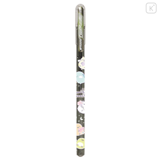Japan San-X Hybrid Dual Metallic Gel Pen - Sumikko Gurashi : Moon Silver - 1