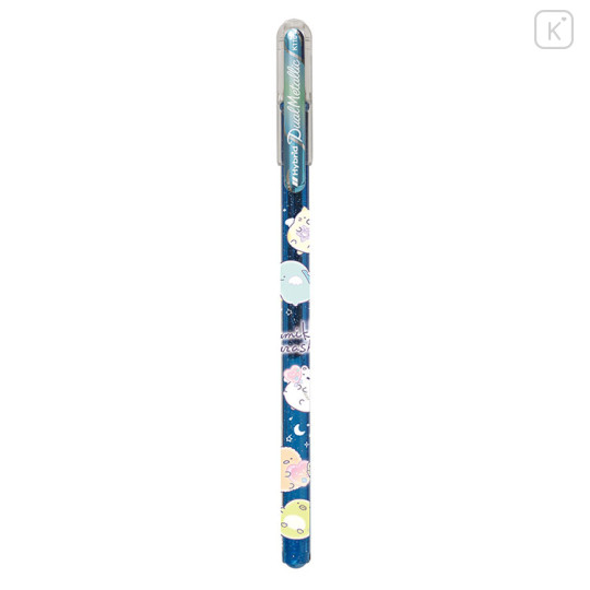 Japan San-X Hybrid Dual Metallic Gel Pen - Sumikko Gurashi : Ice Gray - 1