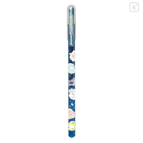 Japan San-X Pentel Dual Metallic Gel Pen - Sumikko Gurashi / Ice Gray - 1