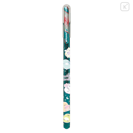 Japan San-X Hybrid Dual Metallic Gel Pen - Sumikko Gurashi : Ocean Green - 1