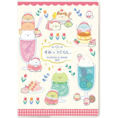 Japan San-X B6 Schedule Book - Sumikko Gurashi 2023 Monthly Cafe