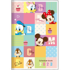 Japan Disney B7 Schedule Book - Mickey & Friends 2023