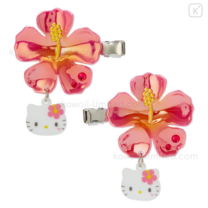 Japan Sanrio Hair Clip Set - Hello Kitty : Tokimeki Heisei