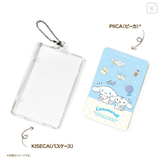 Japan Sanrio Piica LED IC Card Case - Cinnamoroll - 3
