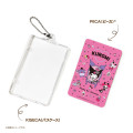 Japan Sanrio Piica LED IC Card Case - Kuromi / Pink - 3