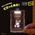 Japan Sanrio Piica LED IC Card Case - Kuromi / Black - 1