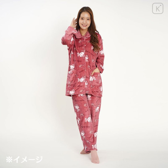 Japan Sanrio Fannel Pajamas (M) - Hello Kitty - 5