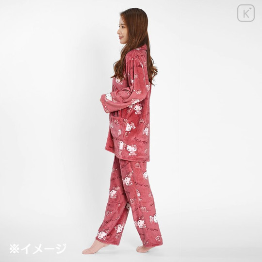 Japan Sanrio Fannel Pajamas (M) - Hello Kitty - 6
