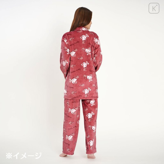 Japan Sanrio Fannel Pajamas (M) - Hello Kitty - 7