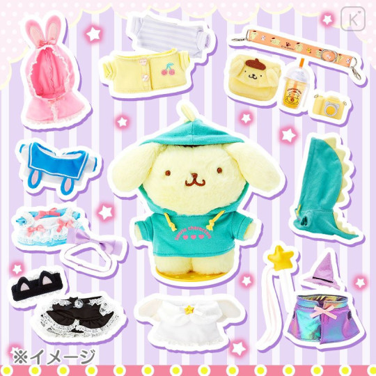Japan Sanrio Dress-up Clothes (M) - Rabbit Cape / Pitatto Friends - 4
