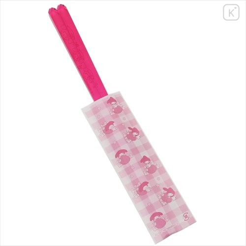 Japan Sanrio Transparent Chopsticks 23cm - My Melody - 4