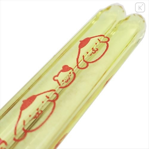 Japan Sanrio Transparent Chopsticks 23cm - Pompompurin - 3