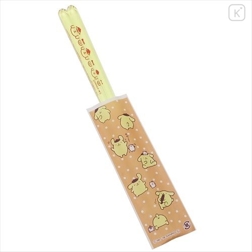 Japan Sanrio Transparent Chopsticks 23cm - Pompompurin - 4
