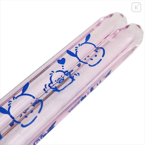 Japan Sanrio Transparent Chopsticks 23cm - Pochacco - 3
