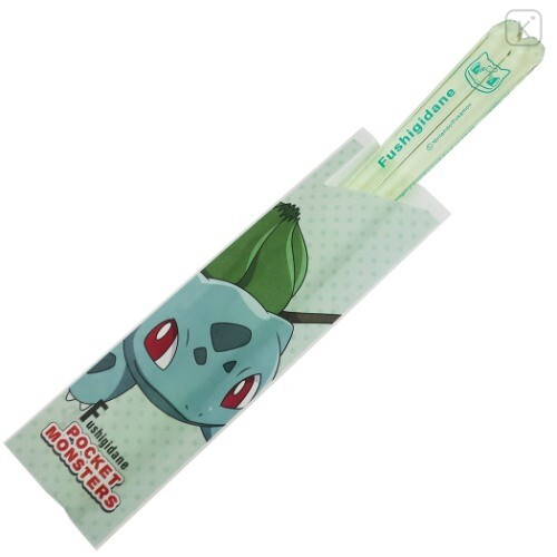 Japan Pokemon Transparent Chopsticks (S) - Bulbasaur - 1