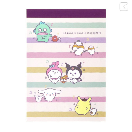 Japan Sanrio × Nagano Mini Notepad - Everyone - 1