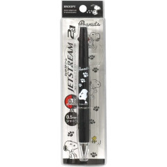 Japan Peanuts Jetstream 2+1 Multi Pen & Mechanical Pencil - Snoopy / Black Footprint
