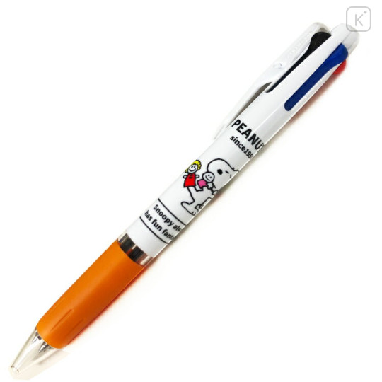 Japan Peanuts Jetstream 3 Color Multi Ball Pen - Snoopy / Puppet - 1