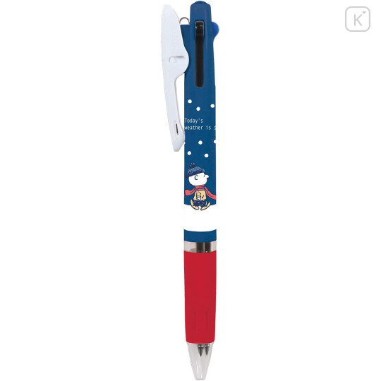 Japan Peanuts Jetstream 3 Color Multi Ballpoint Pen - Snoopy : Snowy Day - 1