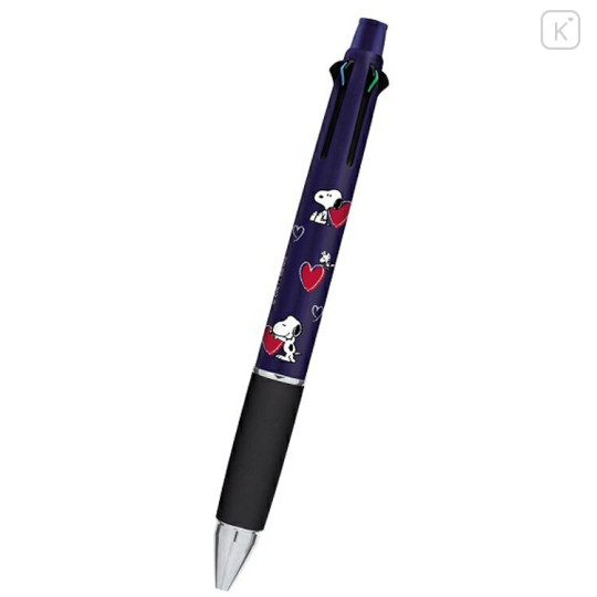 Japan Peanuts Jetstream 4&1 Multi Pen + Mechanical Pencil - Snoopy / Heart - 1